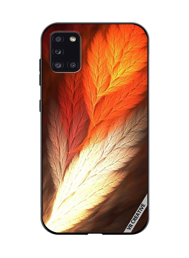 VR CREATIVE Protective Case Cover For Samsung Galaxy A31 Feather Design Multicolour - Image 1