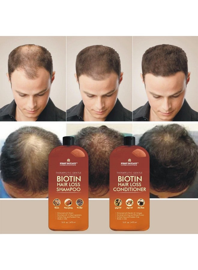 First Botany Hair Growth Shampoo Conditioner Set An Anti Hair Loss Biotin Shampoo And Conditioner With Dht Blockers To Fight Hair Loss For Men And Women All Hair Types Sulfate Free 2 X 16 Fl Oz - Image 5