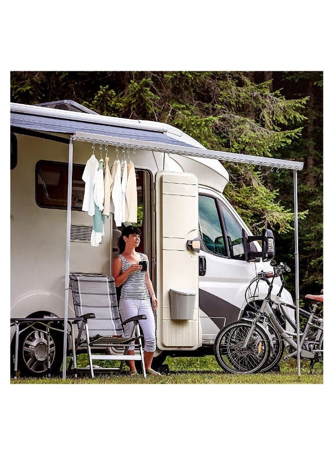 Awning Light Clip RV Party Light Holder Camper Awning Hook Light Accessory Plastic and Metal Light Hook Camper Light Support Hanger for Camping Tent Indoor Outdoor Decor  - Image 5