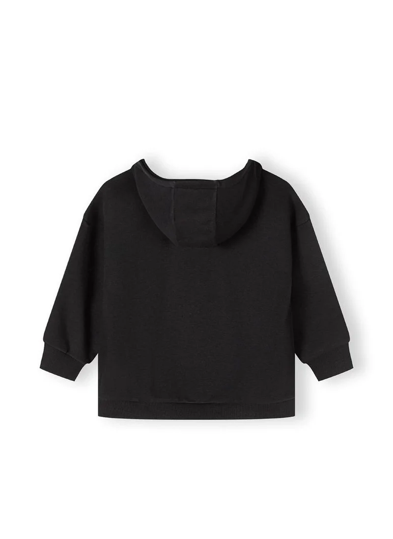 MINOTI Girls Zip-Up Hoodie with Front Pockets and Hood
