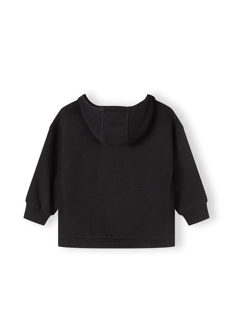 MINOTI Girls Zip-Up Hoodie with Front Pockets and Hood  - Image 3