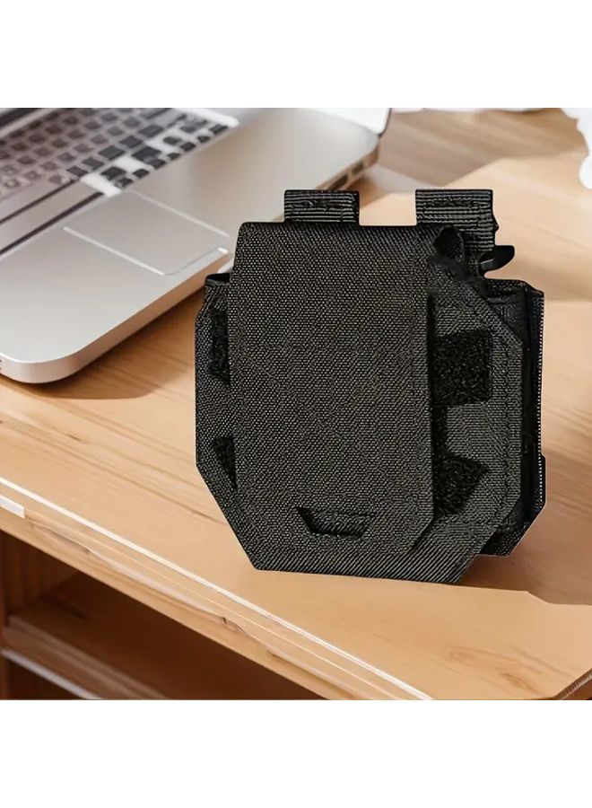 Black Multifunctional Waist Pack Adjustable Strap Secure Pockets Indoor Outdoor Use - Image 1