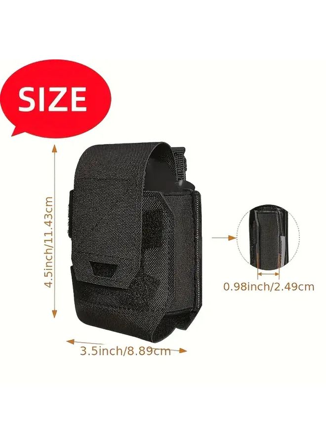 Black Multifunctional Waist Pack Adjustable Strap Secure Pockets Indoor Outdoor Use - Image 3