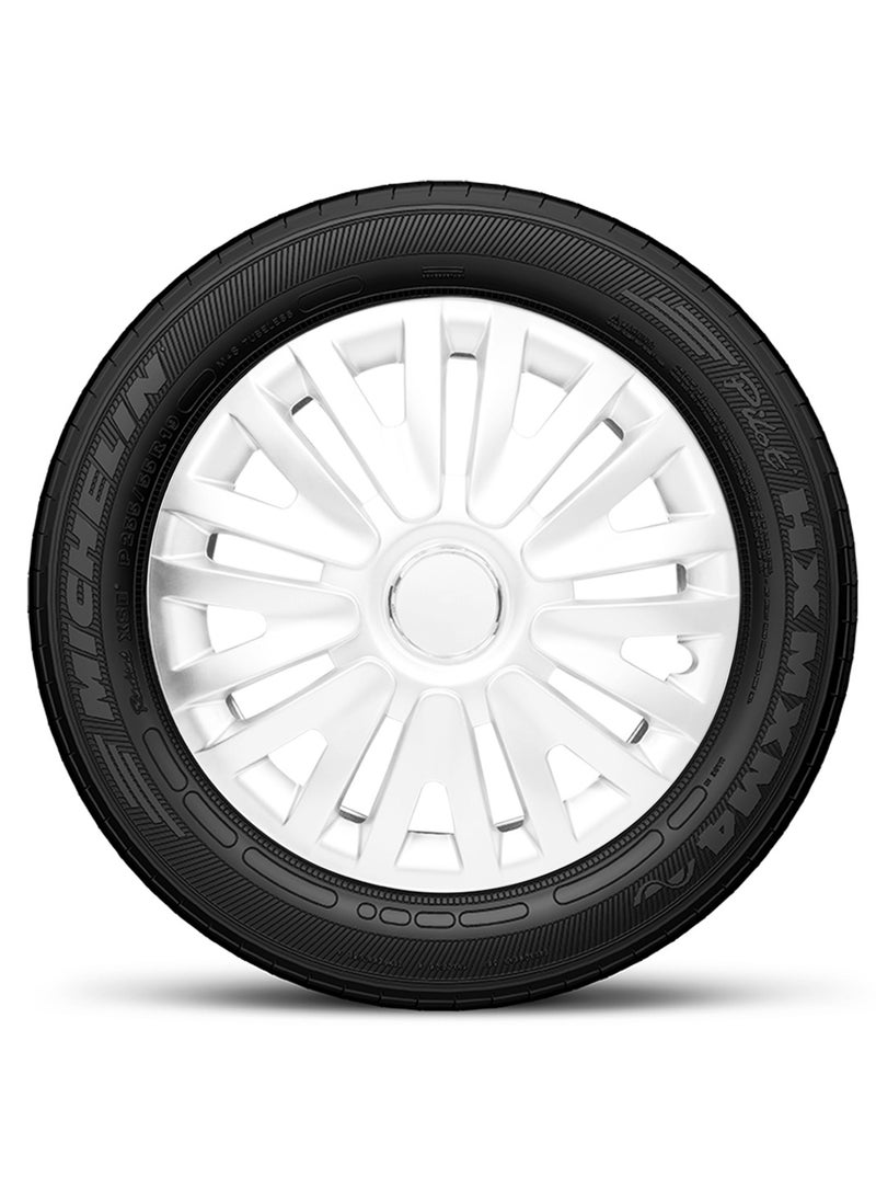 Generic Car Wheel Cover Silver Color 15 inch - High-Quality Wheel Cup Universal Fit Set of 4PC  - Image 4