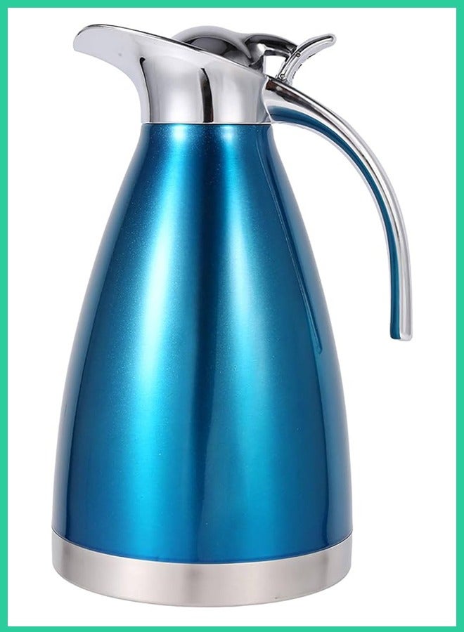 Premium Stainless Steel Thermal Flask - Vacuum Insulated Coffee Carafe, Hot & Cold Water Bottle, 1L - Image 1