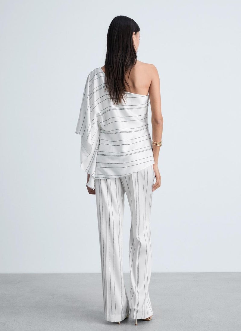 MANGO Straight Striped Trousers  - Image 2