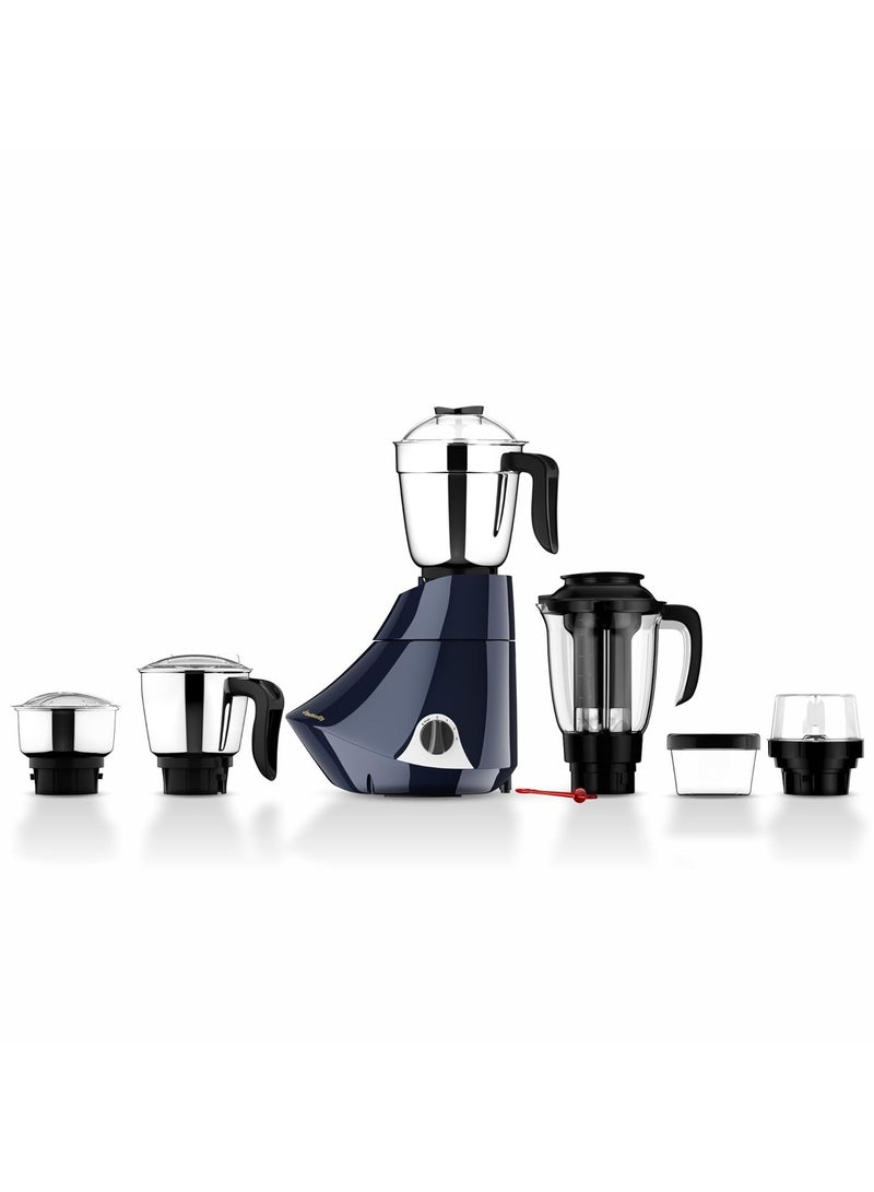 باترفلاي Butterfly Smart Plus 750W Mixer Grinder with 5 Jars 3 Stainless Steel ,1 PC Juicer Jar & 1 Grind & Store Jar | 2 Years Manufacturer Warranty | Ink Blue - Image 1