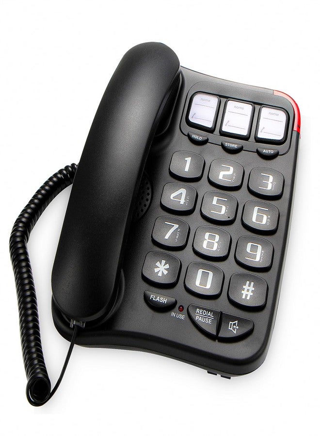 SIWMER Large Button Corded Phone for Seniors - Photo Speed Dial, Volume Control, Speakerphone, Extra-Long Cord, Flash Alert, Easy-to-Use Desk Telephone，Suitable for Multiple scenarios - Image 1