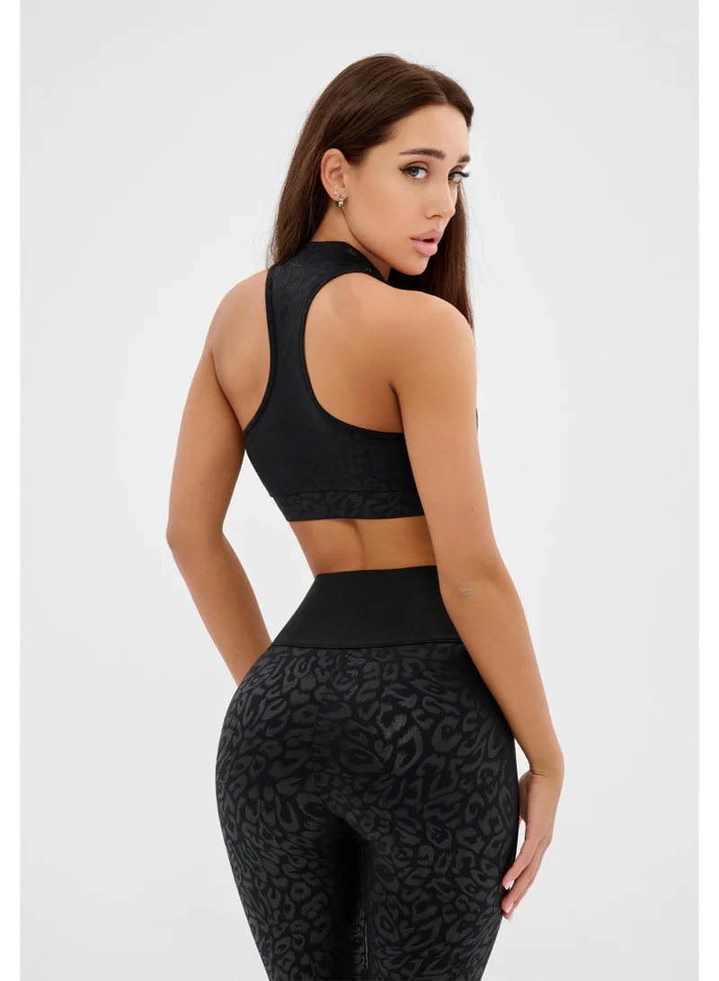 Bona Fide Black High Support Sports Bra for Women for Women | Best Price UAE