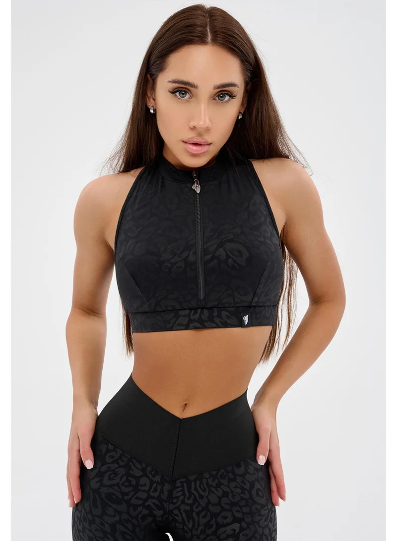 Bona Fide Black High Support Sports Bra for Women for Women | Best Price UAE