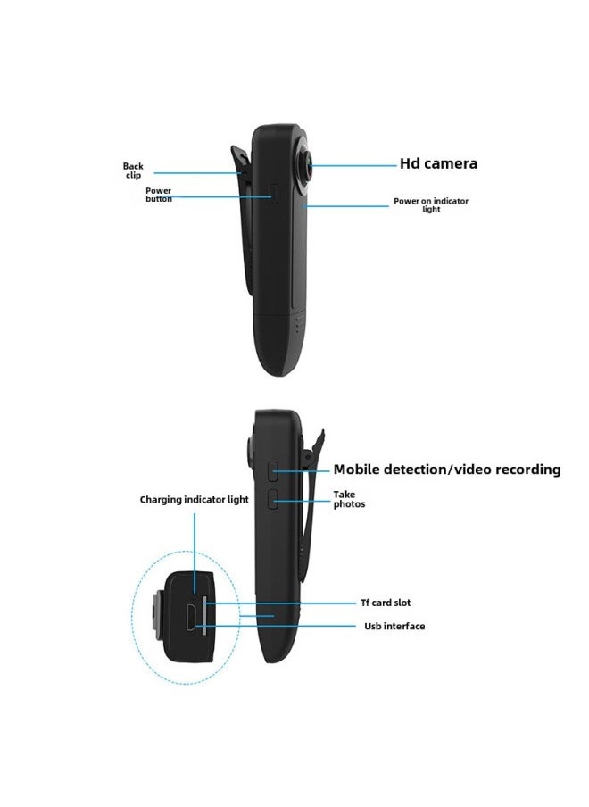 Generic HD Camera Video Recorder Outdoor Sports Camera Home Conference Training Work Driving Recorder-Body Color:Host +32G Card  - Image 4