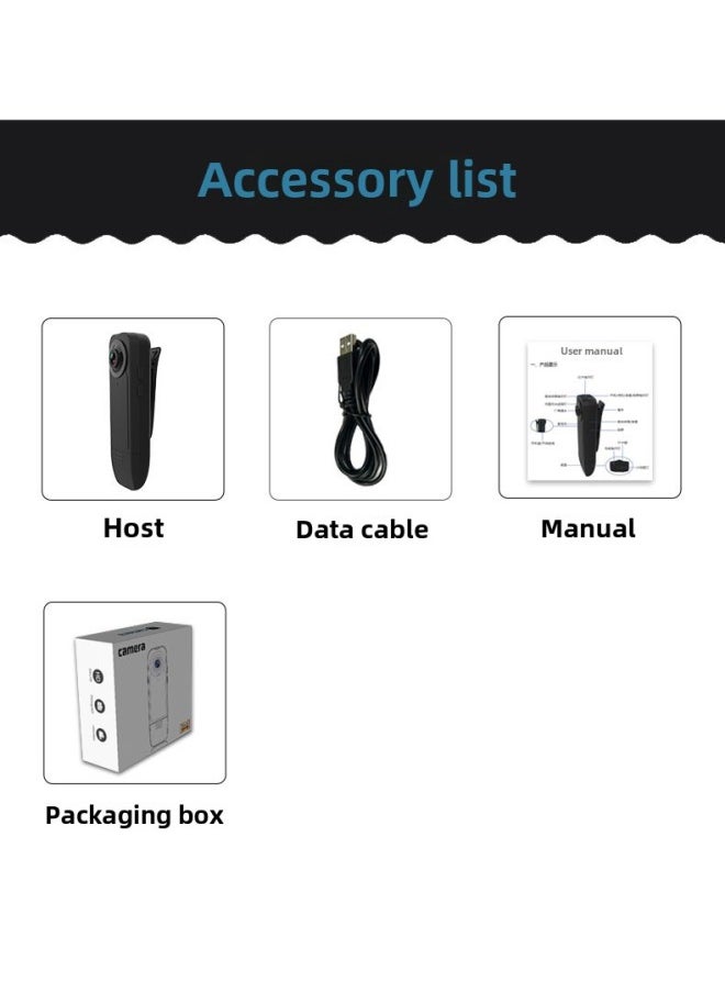 Generic HD Camera Video Recorder Outdoor Sports Camera Home Conference Training Work Driving Recorder-Body Color:Host +32G Card  - Image 5