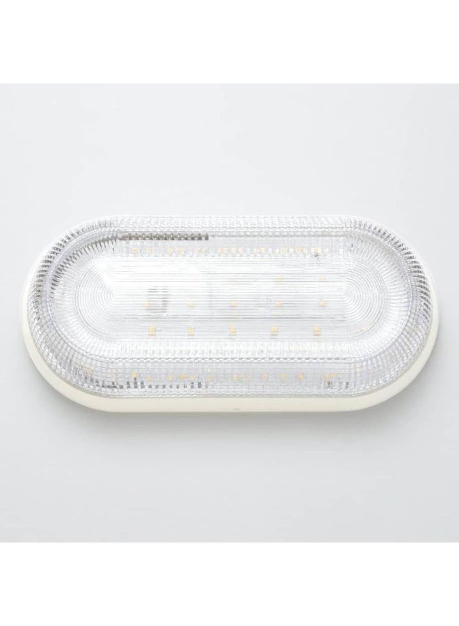 HP Stylish LED outdoor wall spotlight with a transparent eyelash design - 30W powerful illumination - Modern white casing, suitable for gardens and walkways - Image 1