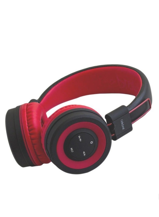 سليبرات سماعة رأس مزوّدة ببلوتوث تثبت على الأذن أحمر/ أسود - Image 3