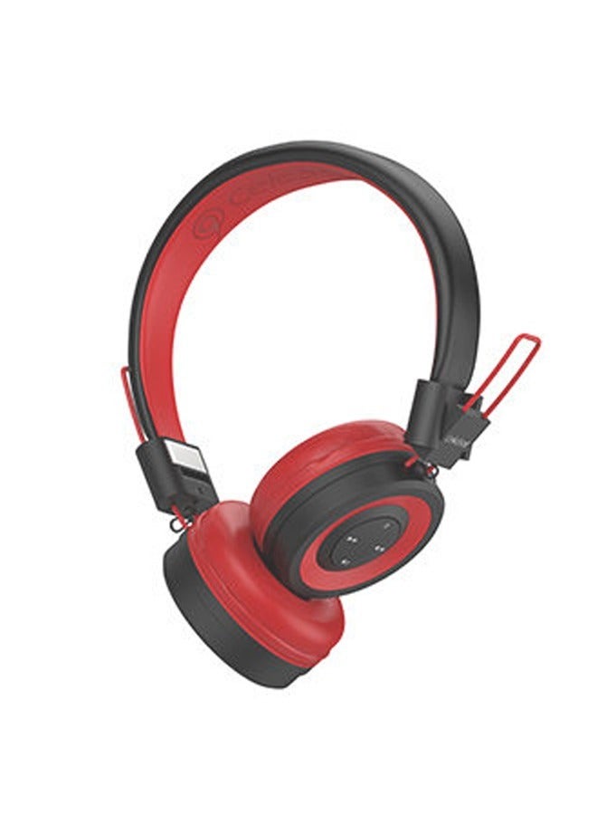 سليبرات سماعة رأس مزوّدة ببلوتوث تثبت على الأذن أحمر/ أسود - Image 4