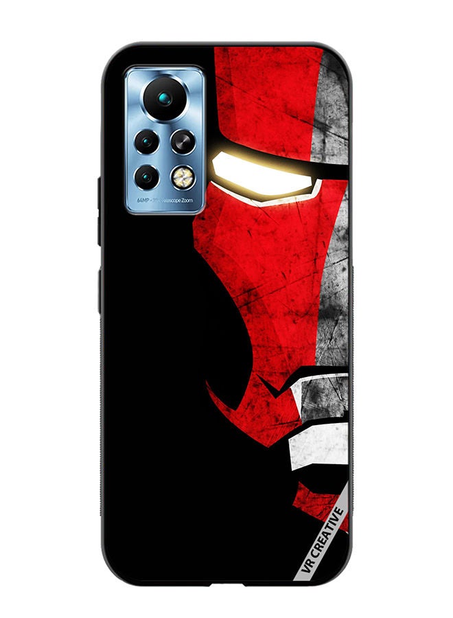 VR CREATIVE Protective Case Cover For Infinix Note 11 Pro Half Face Iron Man Design Multicolour - Image 1