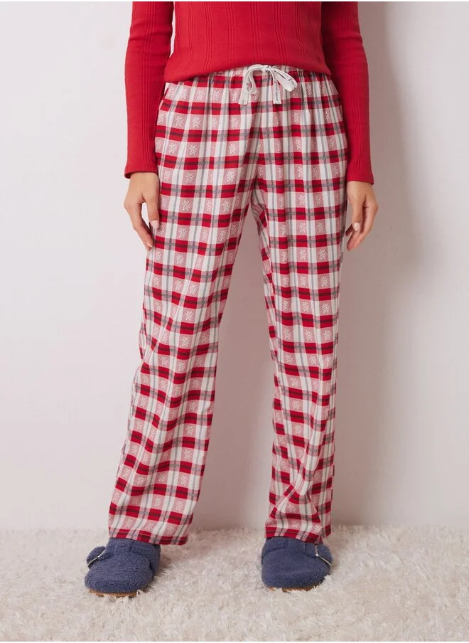 women'secret Red Plaid Pyjamas Pants