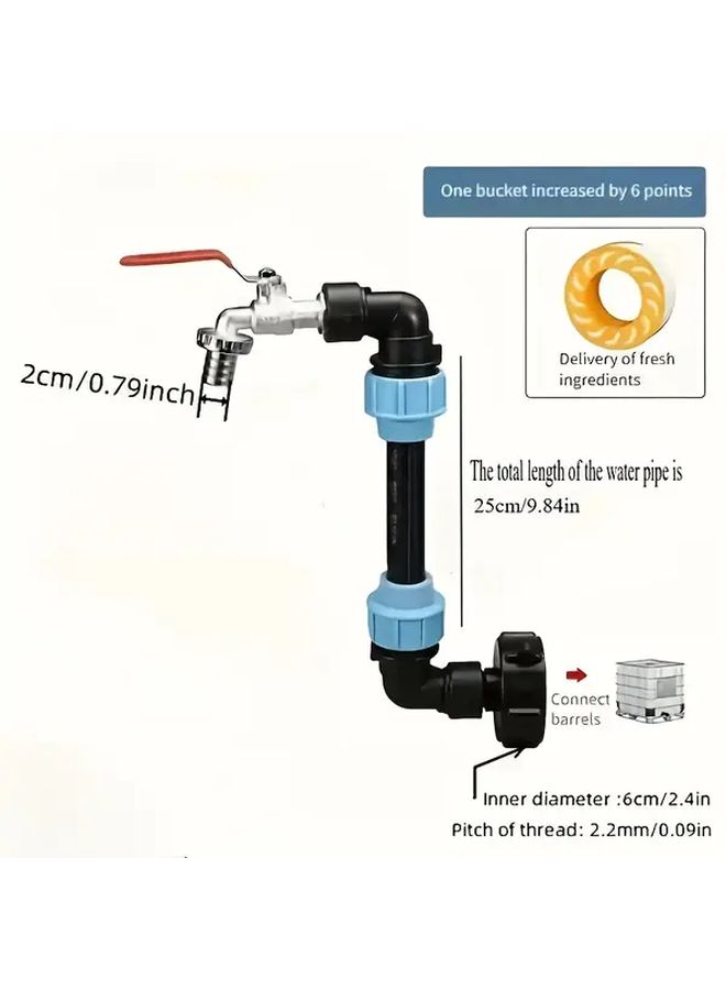 11pcs Universal IBC Bucket Bracket Adapter Kit Zinc Alloy Faucet Connector - Image 2