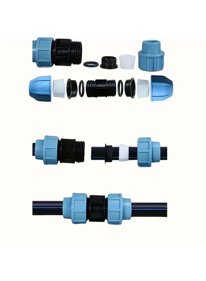 11pcs Universal IBC Bucket Bracket Adapter Kit Zinc Alloy Faucet Connector - Image 4