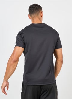 Styli Ultra Soft Micro Poly Front Zip Panel Detail Active T-shirt  - Image 4