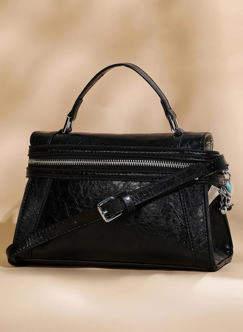 Haute Sauce Textured Top Handle Bag