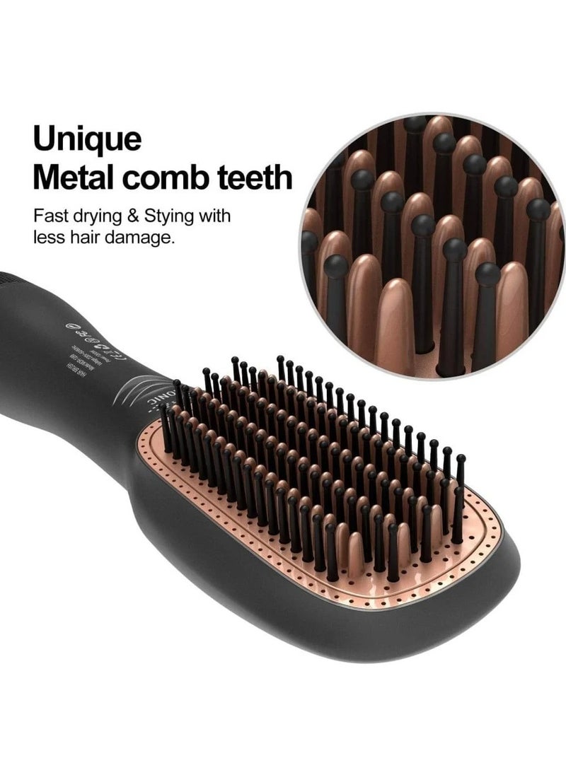 Denx - professional Hair Drying And Styling Device, 3-in-1 Hair Straightening Device and Comb - Image 1