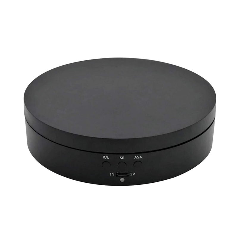 DENPETEC حامل عرض دوار كهربائي، دوار كهربائي بزاوية 360 درجة لعرض منتجات التصوير، المجوهرات، الساعات، النماذج ثلاثية الأبعاد، الكعك والمقتنيات - Image 1