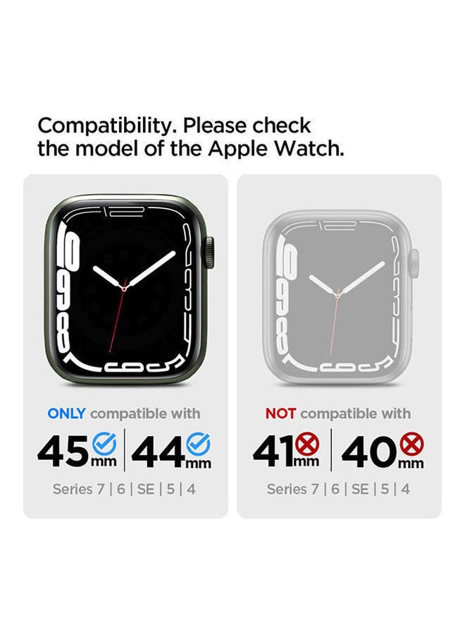 NIBEMINENT Apple Watch Case Rugged Armor Pro Black - Image 2