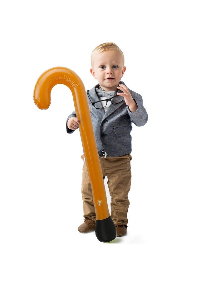 سكيلتين رجل عجوز قابل للنفخ قصب مضحك الشيخوخة زي اكسسوارات زينة الحفلات نكتة لكبار التقاعد - Image 2