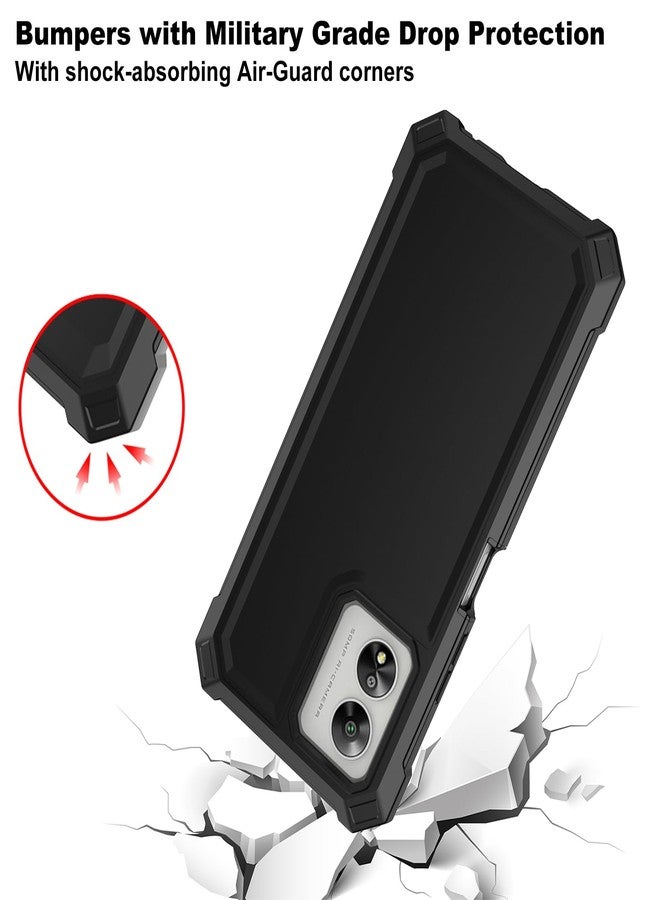 Ailiber for Celero 5G SC Phone Case, Boost Celero SC 5G Case with Screen Protector, Dual Layer Protection, Shockproof Corner TPU Bumper, Heavy Duty Protective Phone Cover-Black - Image 4
