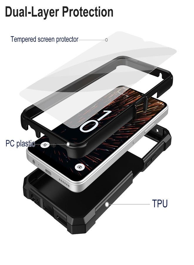 Ailiber for Celero 5G SC Phone Case, Boost Celero SC 5G Case with Screen Protector, Dual Layer Protection, Shockproof Corner TPU Bumper, Heavy Duty Protective Phone Cover-Black - Image 3