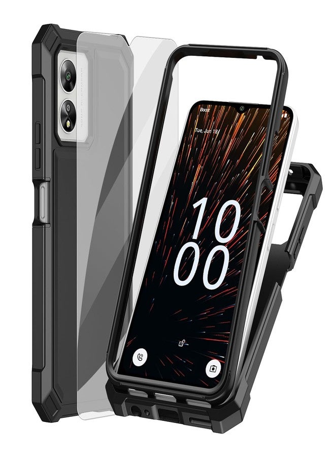 Ailiber for Celero 5G SC Phone Case, Boost Celero SC 5G Case with Screen Protector, Dual Layer Protection, Shockproof Corner TPU Bumper, Heavy Duty Protective Phone Cover-Black - Image 1