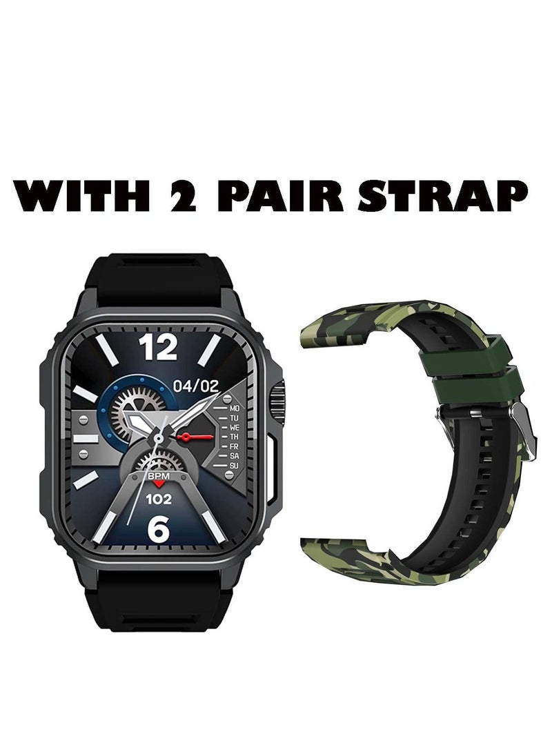 TW11 49 MM Smart Watch With Health Monitoring Bluetooth Calling and Multi Functional NFC