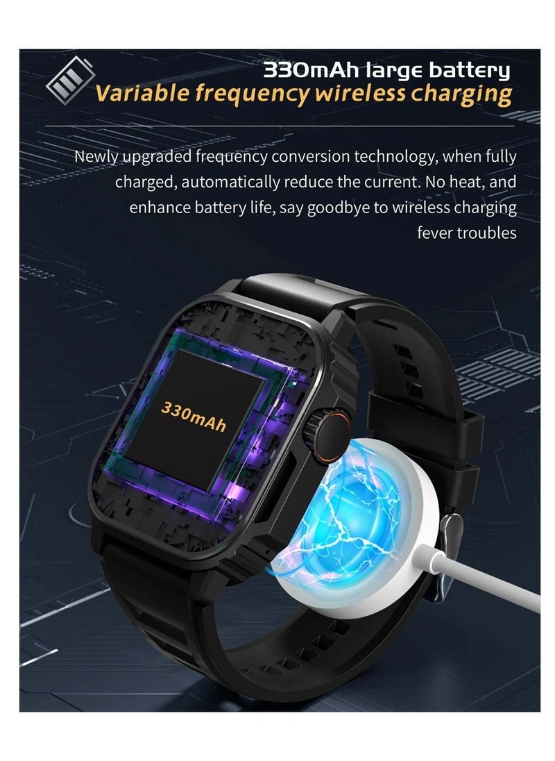 TW11 49 MM Smart Watch With Health Monitoring Bluetooth Calling and Multi Functional NFC