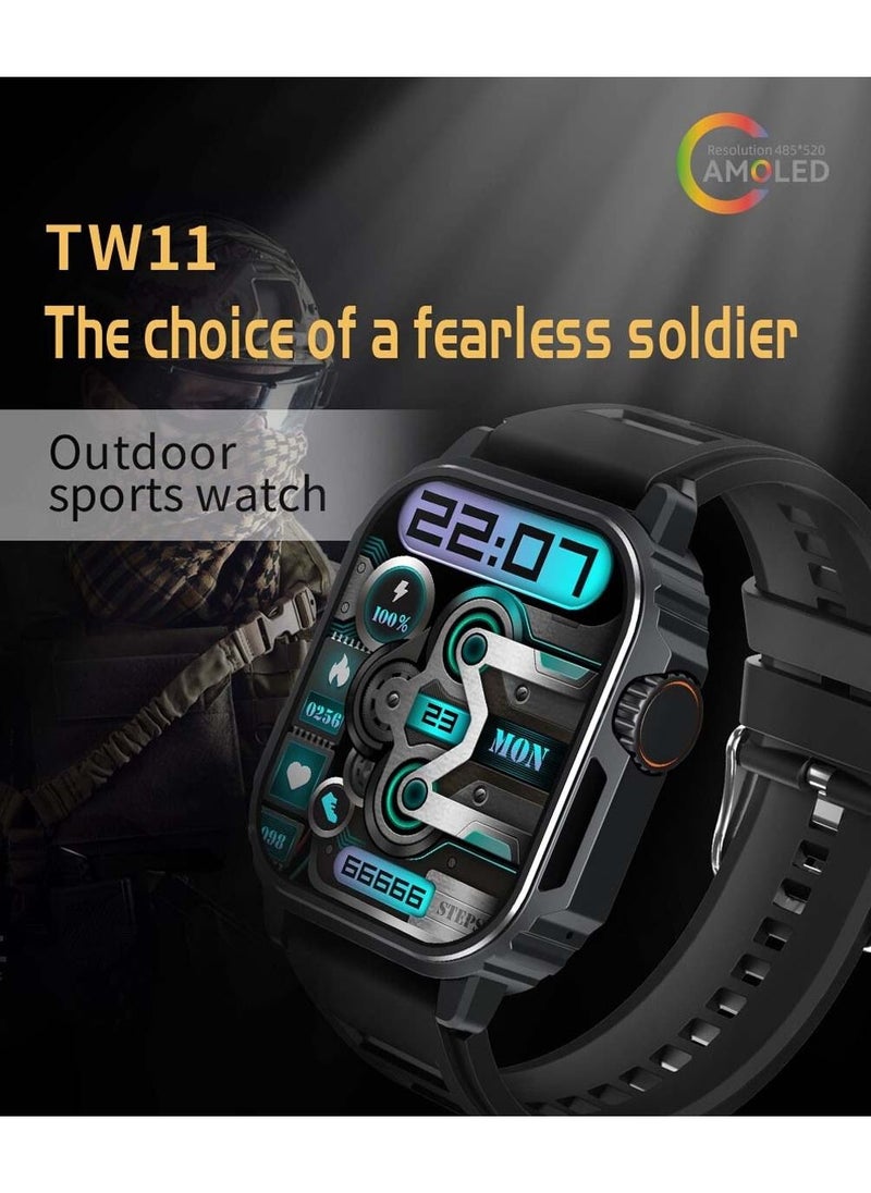 TW11 49 MM Smart Watch With Health Monitoring Bluetooth Calling and Multi Functional NFC