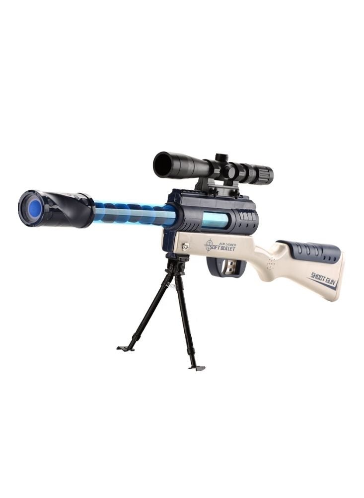 بريميم مجموعة مسدس إطلاق سهام إسفنجية للأطفال مع لوحة تصويب - مسدس ألعاب أزرق وأبيض مع سهام إسفنجية ناعمة - Image 2