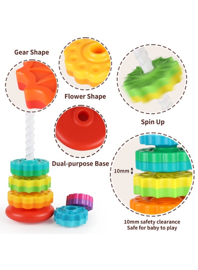 Kibee Rainbow Twirl Stacker Toy - Image 3