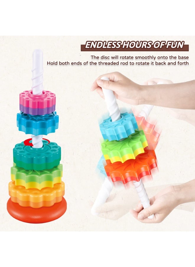 Kibee Rainbow Twirl Stacker Toy - Image 4