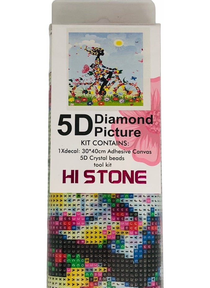 Hı Stone 5d Diamond Bead Stone Embroidery Mosaic Tapestry Kit 30X40CM YDF74914