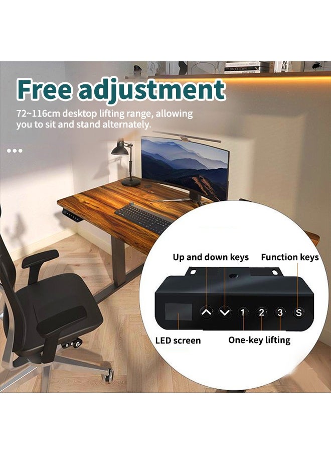Generic Stylish And Simple Home Office Desk With Electric Adjustment Computer Game Table Standing Coffee Table Children's Study Table, Durable, Firm, Non-Slip For Home Office  - Image 4