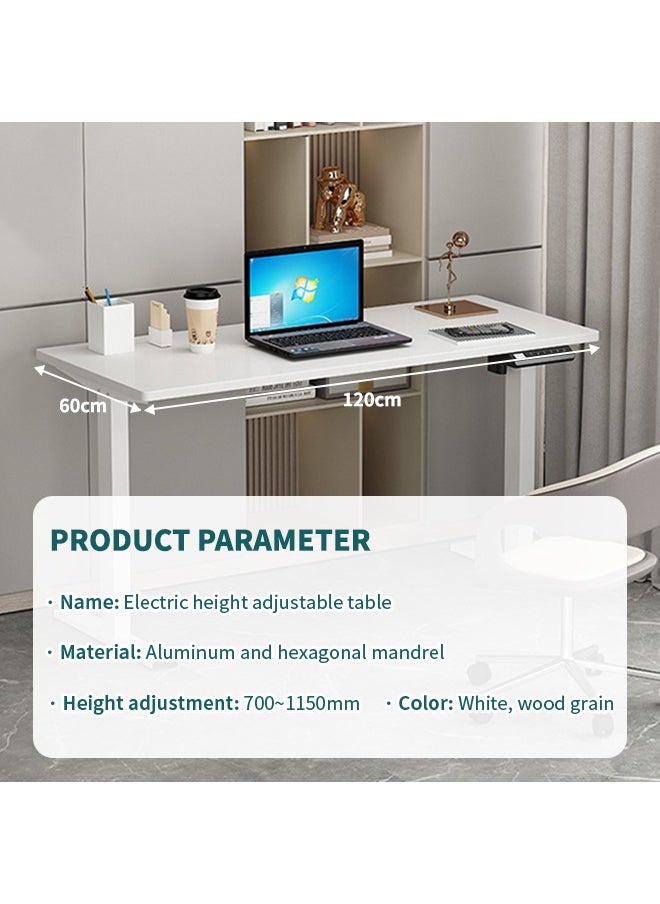 Stylish And Simple Home Office Desk With Electric Adjustment Computer Game Table Standing Coffee Table Children's Study Table, Durable, Firm, Non-Slip For Home Office