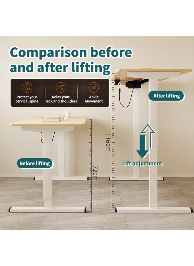 Generic Stylish And Simple Home Office Desk With Electric Adjustment Computer Game Table Standing Coffee Table Children's Study Table, Durable, Firm, Non-Slip For Home Office  - Image 2