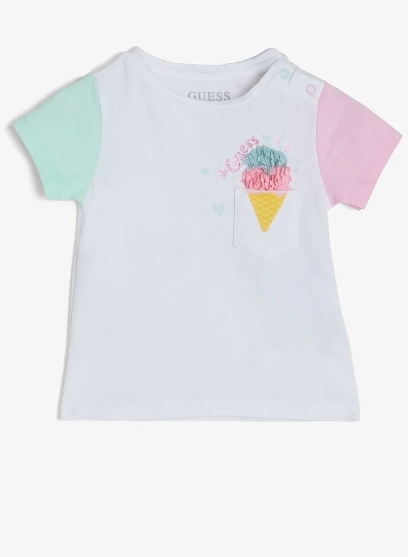 GUESS Infant Graphic Crew Neck T-Shirt