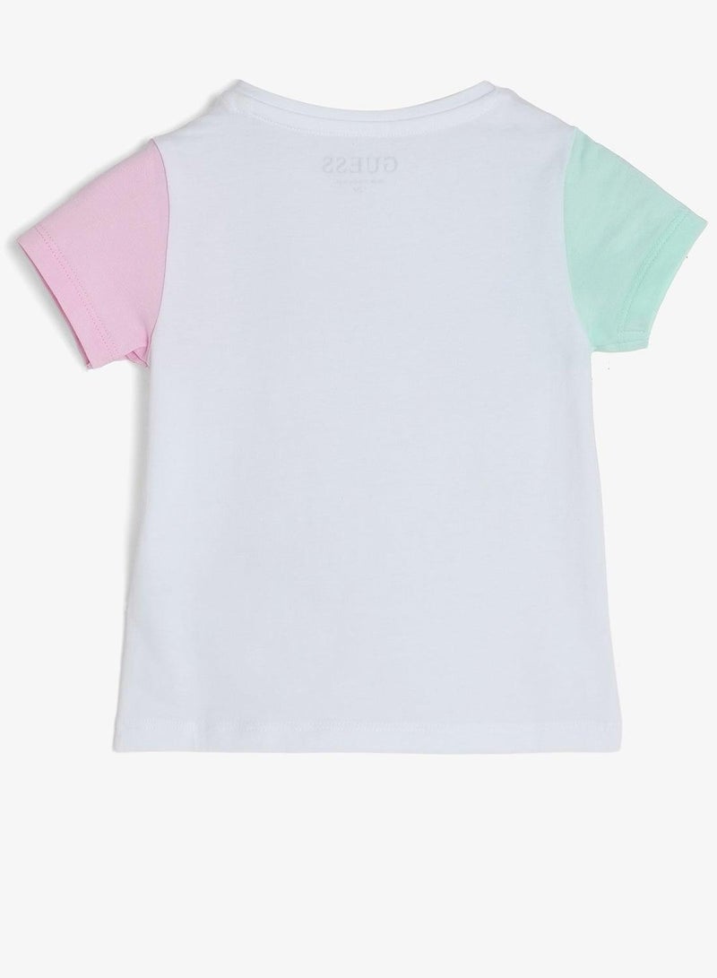 GUESS Infant Graphic Crew Neck T-Shirt - Image 4