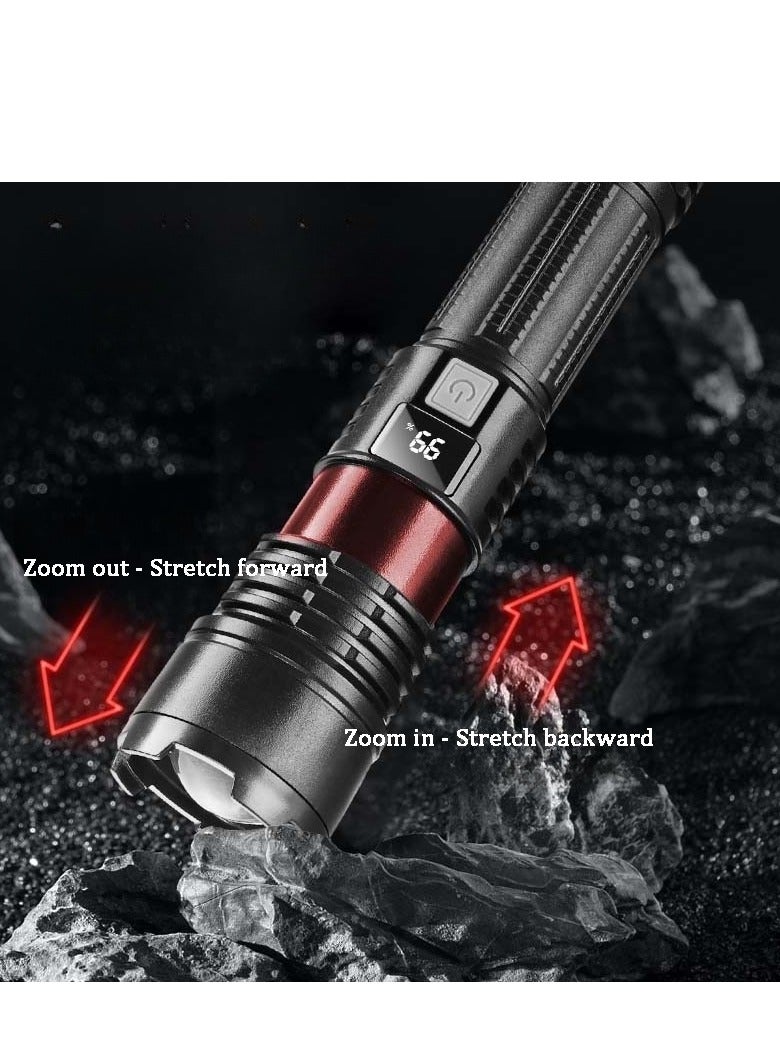 Rechargeable Flashlight High Lumens, Super Bright 100,000 Lumens High Power Flash Light, Handheld Flashlight, Type C Charging Port, Waterproof, Power Display, Long Lasting, Tactical Light for Hiking - Image 3