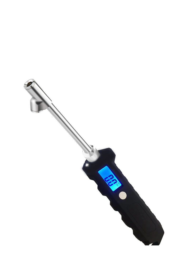 Excefore Digital Dual Head Tire Gauge, 230 PSI Heavy Duty Dual Head Stainless Steel, Get Accurate Tire Pressure Readings, Suitable for Car Truck with Backlit LCD and Flashlight Car Accessories  - Image 1