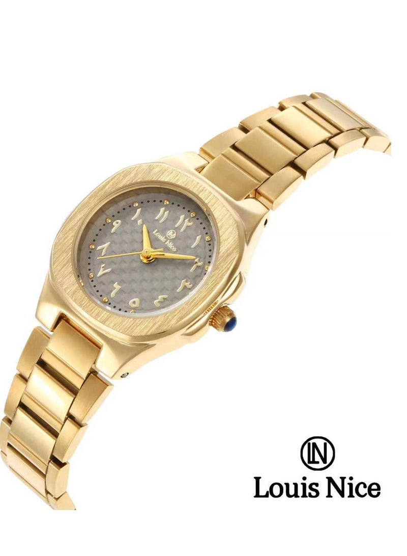 Louis Nice women's wristwatch with a classic design and traditional Arabic numerals