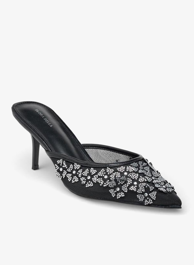 Flora Bella By Shoexpress Women Stiletto Heel Mules Ramadan Collections - Image 2