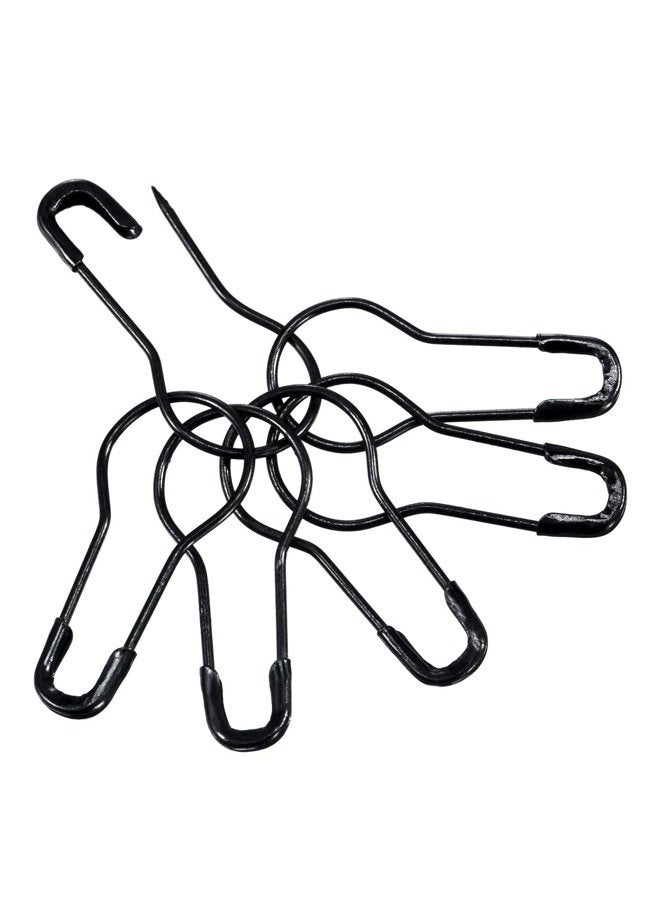 Hestya 500 Pieces Hang Tag String 500 Pieces Black Pins 6.6 Inch Clothes Tags Plastic Fastener Black Price Tag Nylon Strings and 0.8 Inch Metal Ground Pins Pear-Shaped Pin Clothes Tag Pins - Image 4