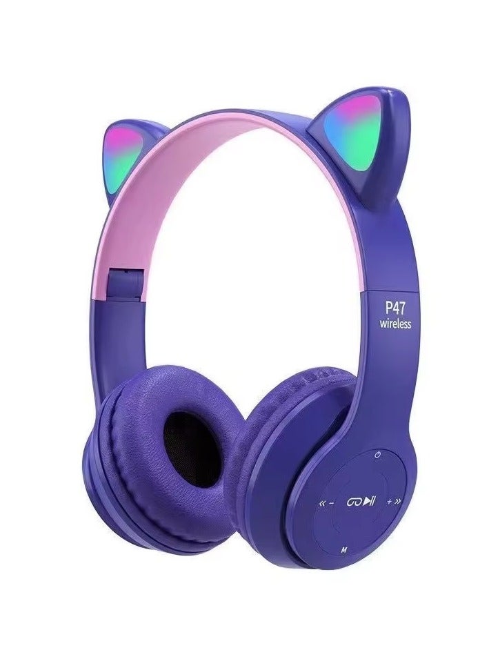 Cat Ear Bluetooth Wireless Headphones - Image 1